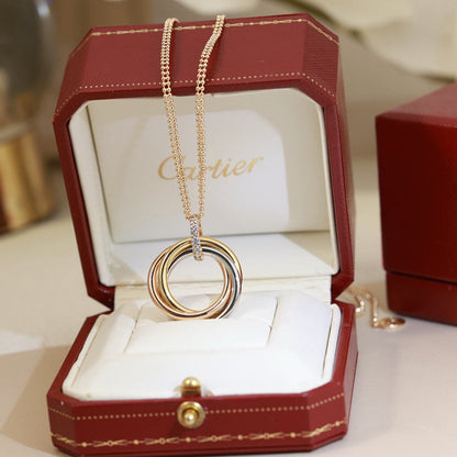 [Amore Jewels]TRINITY MEDIUM  DIAMONDS NECKLACE
