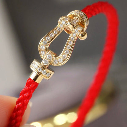 [Amore Jewels]FORCE LARGE HORSESHOE FULL DIAMOND BRACELET GOLD