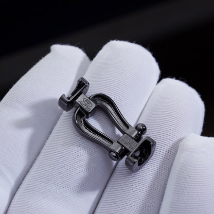 [Amore Jewels]FORCE LARGE SERIES HORSESHOE BLACK SAMURAI BRACELET