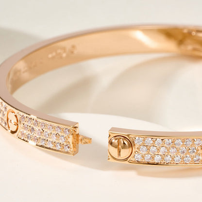 [Amore Jewels]LOVE BRACELET 4.8MM DIAMOND-PAVED