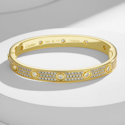 [Amore Jewels]LOVE BRACELET 6.1MM DIAMOND-PAVED 10 BIG DIAMONDS