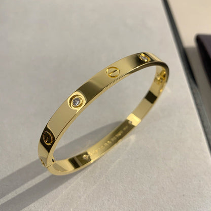 [Amore Jewels]LOVE BRACELET 6.1MM 4 DIAMONDS