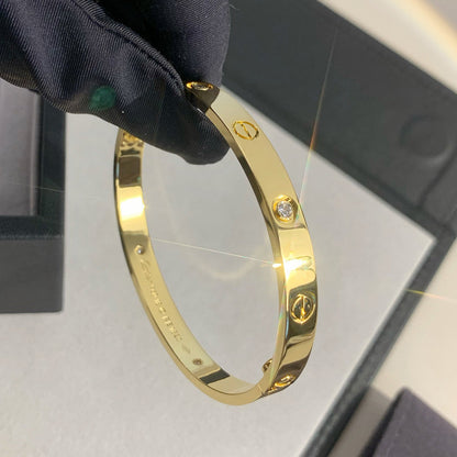 [Amore Jewels]LOVE BRACELET 6.1MM 4 DIAMONDS