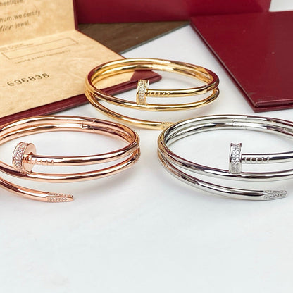[Amore Jewels]JUSTE BRACELET 3.5MM DOUBLE ROW DIAMOND