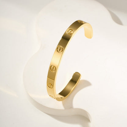 [Amore Jewels]LOVE BRACELET 6.1MM OPEN CUFF