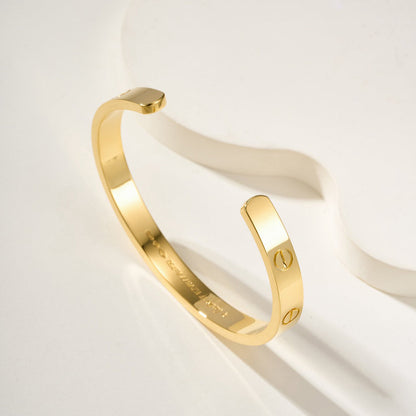 [Amore Jewels]LOVE BRACELET 6.1MM OPEN CUFF