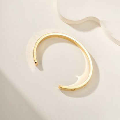 [Amore Jewels]LOVE BRACELET 6.1MM OPEN CUFF