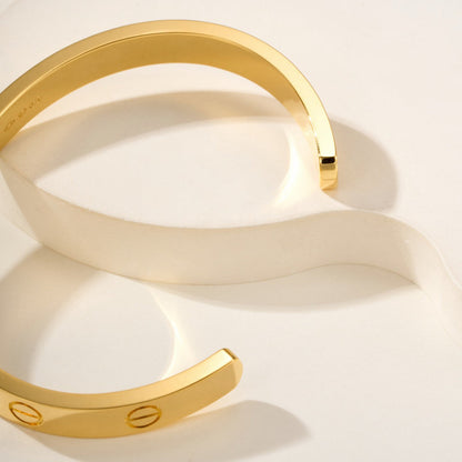 [Amore Jewels]LOVE BRACELET 6.1MM OPEN CUFF