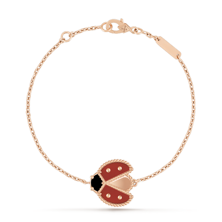 [Amore Jewels]LUCKY SPRING 1 MOTIF PINK GOLD BRACELET