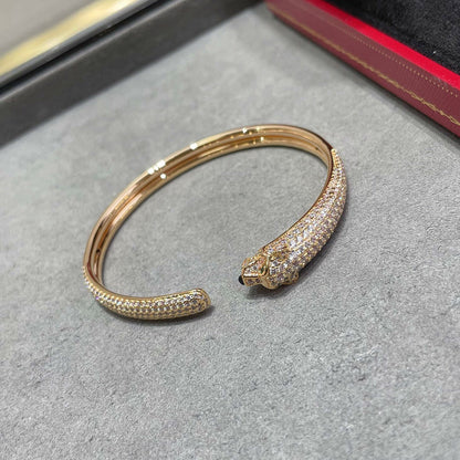 [Amore Jewels]PANTHERE FULL DIAMOND OPEN BRACELET