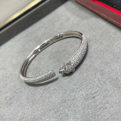 [Amore Jewels]PANTHERE FULL DIAMOND OPEN BRACELET