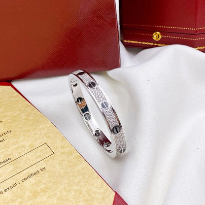 [Amore Jewels]LOVE BRACELET 6.1MM DIAMOND-PAVED CERAMIC