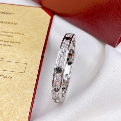 [Amore Jewels]LOVE BRACELET 6.1MM DIAMOND-PAVED CERAMIC