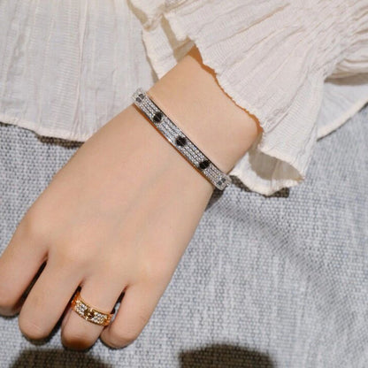 [Amore Jewels]LOVE BRACELET 6.1MM DIAMOND-PAVED CERAMIC