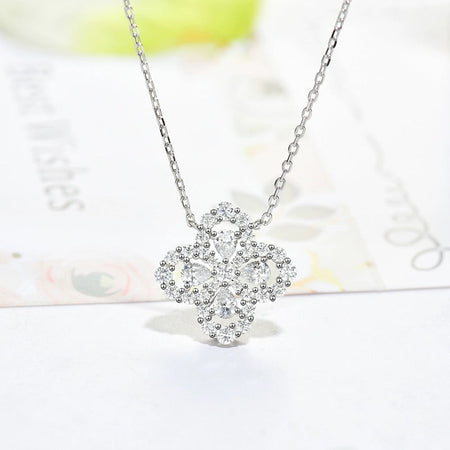 [Amore Jewels]LOOP NECKLACE FULL MOTIF DIAMOND 16MM MULTIPLE COLORS