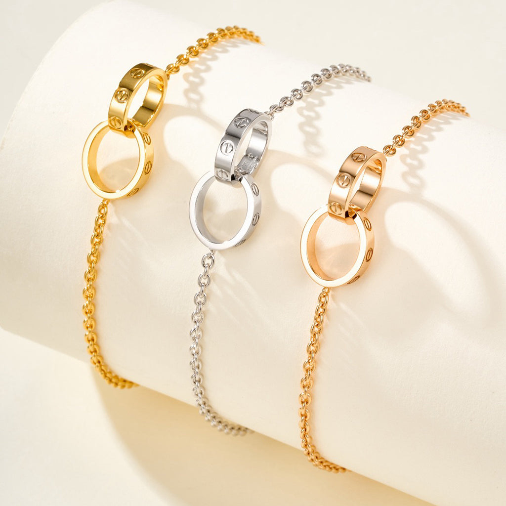 [Amore Jewels]LOVE BRACELET DOUBLE RING