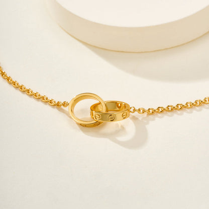 [Amore Jewels]LOVE BRACELET DOUBLE RING
