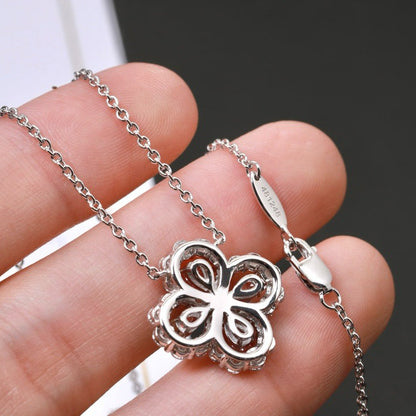 [Amore Jewels]LOOP NECKLACE FULL MOTIF DIAMOND 16MM MULTIPLE COLORS