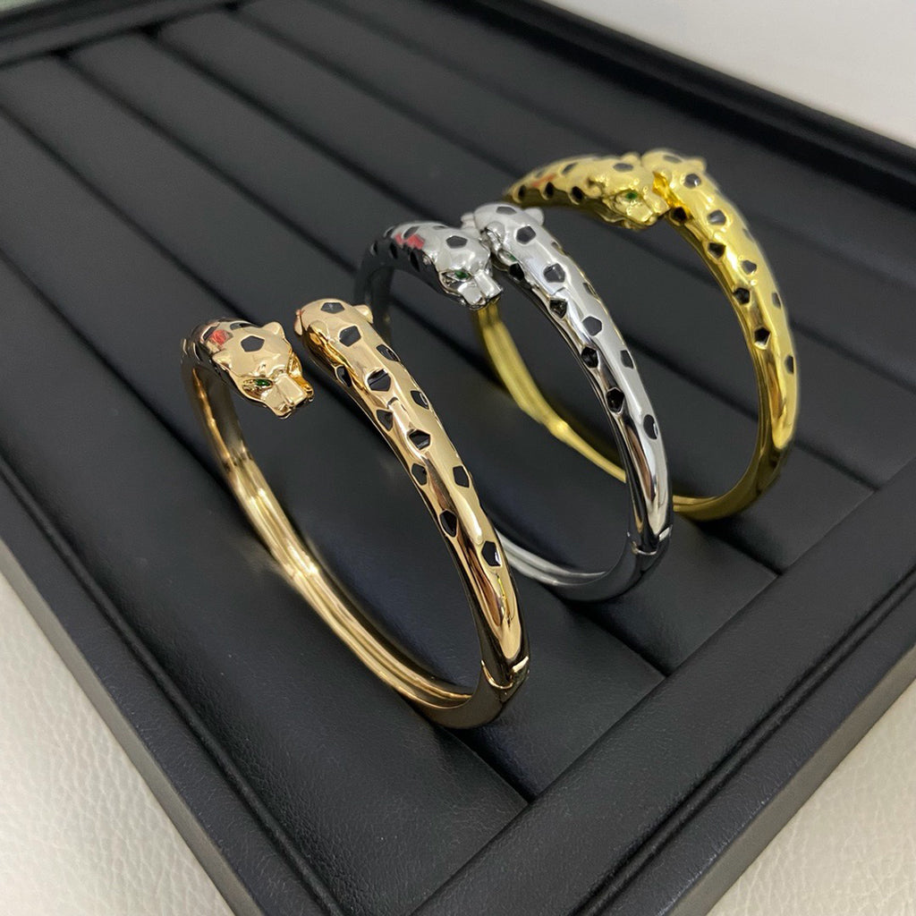 [Amore Jewels]PANTHERE DOUBLE HEADED OPEN BRACELET