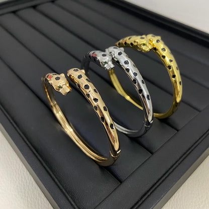 [Amore Jewels]PANTHERE DOUBLE HEADED OPEN BRACELET