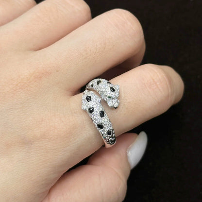 [Amore Jewels]PANTHERE DOUBLE HEADED FULL DIAMOND  RING