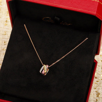 [Amore Jewels]TRINITY CUSHION NECKLACE COLLECTION