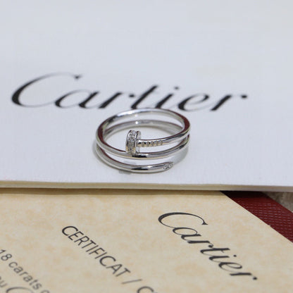 [Amore Jewels]JUSTE RING 4.8MM HALF DIAMOND