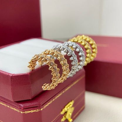 [Amore Jewels]CLASH 6.4MM FULL DIAMOND SMALL EARRINGS