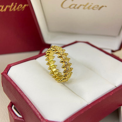 [Amore Jewels]CLASH 6.4MM SMALL FULL DIAMOND RING