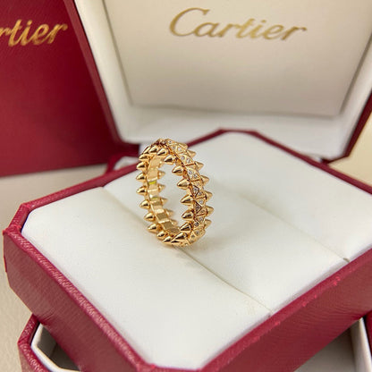 [Amore Jewels]CLASH 6.4MM SMALL FULL DIAMOND RING