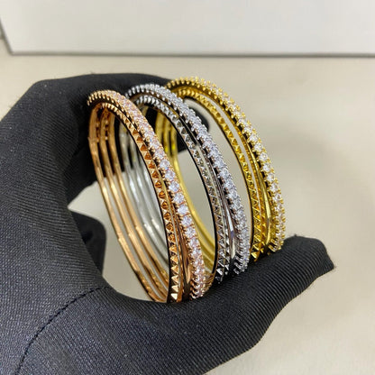 [Amore Jewels]ETINCELLE HALF-PAVED DIAMOND BRACELET