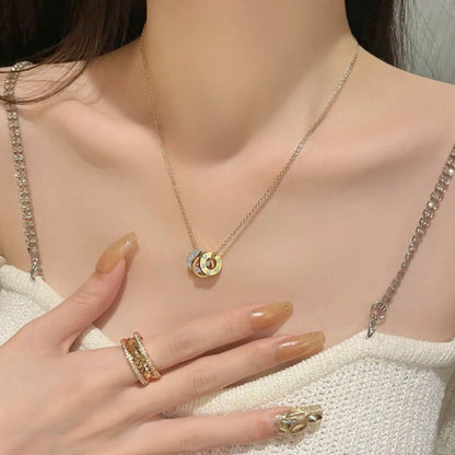 [Amore Jewels]LOVE 6 DIAMOND PENDANT NECKLACE