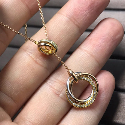 [Amore Jewels]TRINITY DIAMONDS NECKLACE