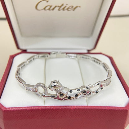 [Amore Jewels]PANTHERE HALF DIAMOND ON CHAIN BRACELET