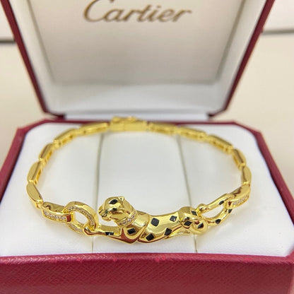 [Amore Jewels]PANTHERE HALF DIAMOND ON CHAIN BRACELET