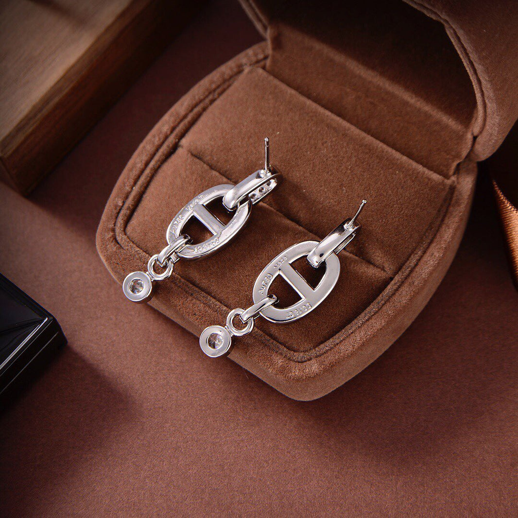 [Amore Jewels]HM CHAINE DIAMOND EARRINGS