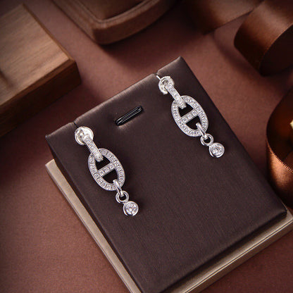 [Amore Jewels]HM CHAINE DIAMOND EARRINGS