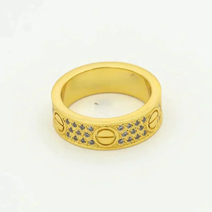 [Amore Jewels]LOVE RING 5.5MM DIAMONDS PAVED