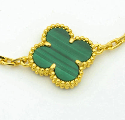 [Amore Jewels] CLOVER 5 MOTIF MALACHITE BRACELET COLLECTION