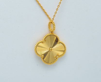 [Amore Jewels]CLOVER 25MM PEDANT NECKLACE GOLD