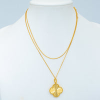 [Amore Jewels]CLOVER 25MM PEDANT NECKLACE GOLD