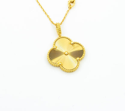 [Amore Jewels]CLOVER 25MM PEDANT NECKLACE GOLD