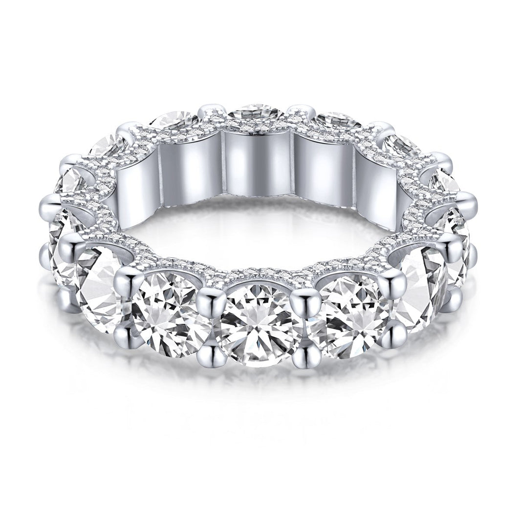 [Amore Jewels]Gorgeous Round Cut Tennis Ring