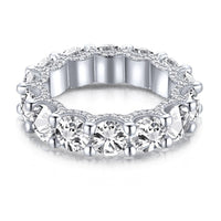 [Amore Jewels]Gorgeous Round Cut Tennis Ring