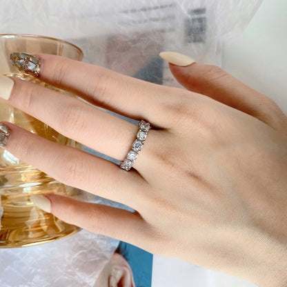 [Amore Jewels]Eternity Round Cut Tennis Ring