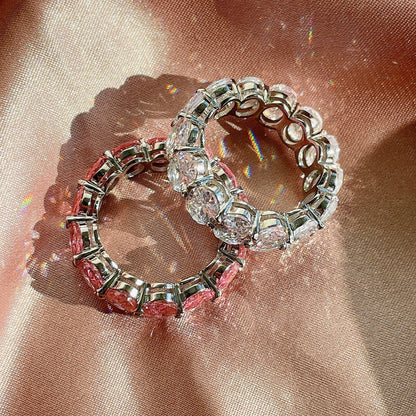 [Amore Jewels]Dainty Elongated Cushion Cut Tennis Ring