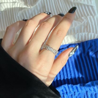 [Amore Jewels]Delicate Multi Shape Tennis Ring