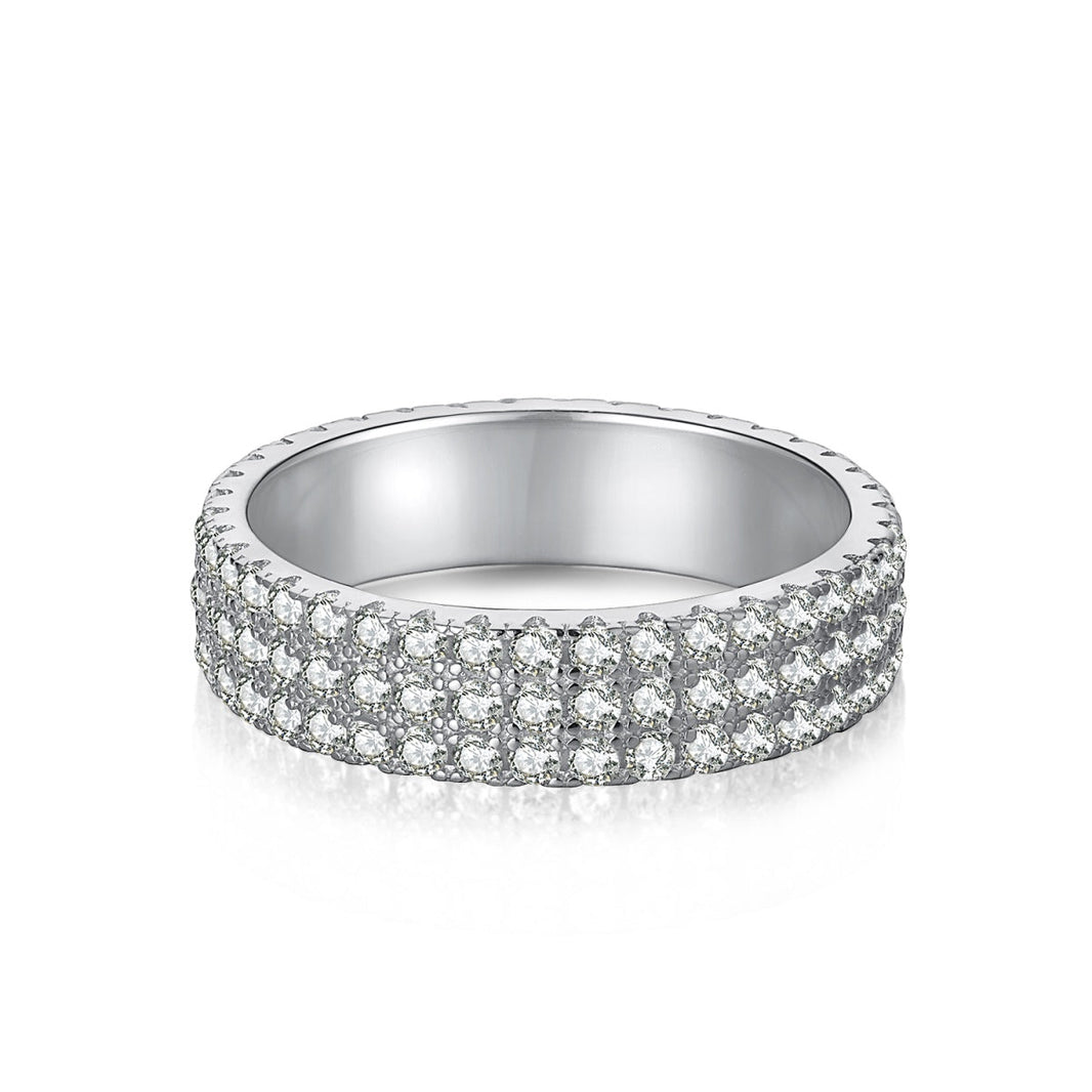 [Amore Jewels]Dainty Round Cut Tennis Ring