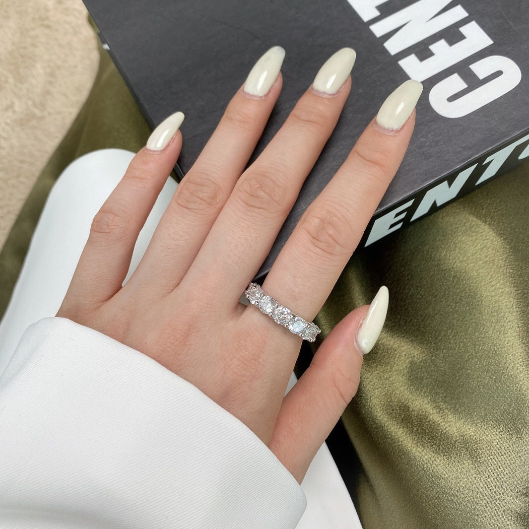 [Amore Jewels]Gorgeous Round Cut Tennis Ring