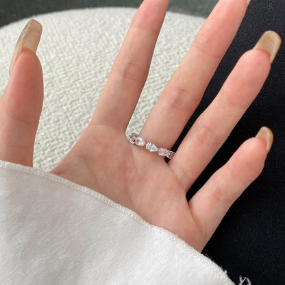 [Amore Jewels]Exquisite Pear Cut Tennis Ring